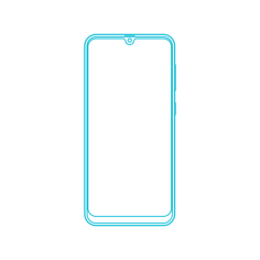 Digital Samsung Galaxy A50 Technical Drawing Svg Vector, Free Vectors File